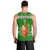 (Custom Personalised) Hawaii Christmas Men Tank Top Santa Claus Surfing Simple Style - Green LT8 - Polynesian Pride