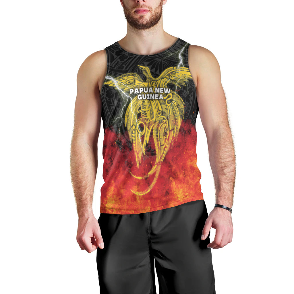 Papua New Guinea Men Tank Top Independence Day Special Style LT16 - Polynesian Pride