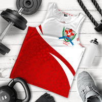 Tongan Soldiers Men Tank Top Tonga Patterns Style LT6 Red - Polynesian Pride