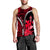 Wallis and Futuna Men Tank Top Polynesian Style Red Color LT6 - Polynesian Pride