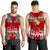 Tonga Rugby Ikale Tahi Sipi Tau Men Tank Top - LT2 RED - Polynesian Pride