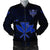 Kanaka Map Polynesian Bomber Jacket - Blue Heart - AH Black Unisex - Polynesian Pride