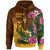 Hawaii Custom Hoodie Mililani Trojan High School Hawaiian Tropical Flowers Hoodie LT10 Brown - Polynesian Pride