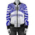 Hawaii Bomber Jacket - Kanaka Moanalua High School Women's Bomber Jacket Demodern Style AH White - Polynesian Pride