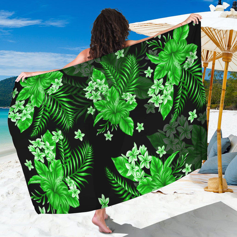 Hawaii Summer Colorful Sarong Green LT6 One Size Green - Polynesian Pride