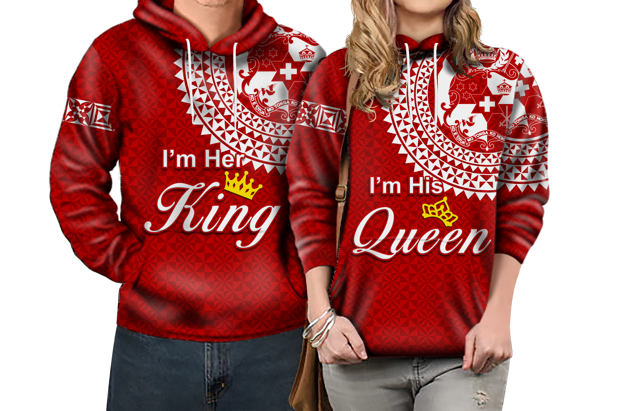 Custom Valentine Day Tonga Couple Love Hoodie Tongan Turtle LT12 - Polynesian Pride