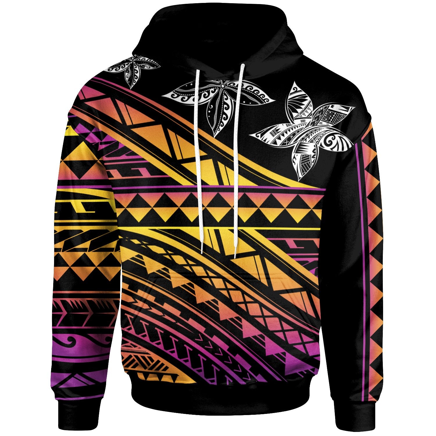 Polynesian Custom Hoodie Special Polynesian Ornaments Unisex Black - Polynesian Pride