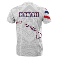 Hawaii Flag Polynesian – T-Shirt – White - Polynesian Pride