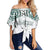 Hawaii - Kanaka Molokai High School Off Shoulder Waist Wrap Top Demodern Style AH Female White - Polynesian Pride