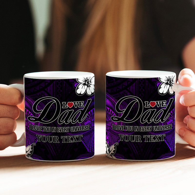 (Custom Personalised) Polynesian Fathers Day Mug I Love You In Every Universe - Purple LT8 One Size 11oz size Purple - Polynesian Pride