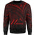 Nauru Sweatshirt - Cross Style Red Color Unisex Black - Polynesian Pride