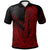 Nauru Polo Shirt Red Color Symmetry Style Unisex Black - Polynesian Pride