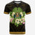 Nauru T Shirt Polynesian Gold Patterns Collection Unisex Black - Polynesian Pride