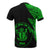 Niue Custom T Shirt Polynesian Pattern Green Style - Polynesian Pride