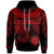 CNMI Hoodie Unique Serrated Texture Red Unisex Red - Polynesian Pride