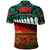 New Zealand Maori ANZAC Polo Shirt Poppy Vibes Turquoise LT8 - Polynesian Pride