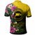 Hawaii Custom Polo Shirt Nanakuli High and Intermediate School Hawaiian Tropical Flowers LT10 - Polynesian Pride