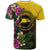 Hawaii Custom T Shirt Nanakuli High and Intermediate School Hawaiian Tropical Flowers LT10 - Polynesian Pride