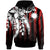 Nauru Hoodie Vertical Stripes Style Unisex Red - Polynesian Pride