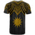 Nauru T Shirt Polynesian Armor Style Gold - Polynesian Pride