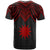 Nauru T Shirt Polynesian Armor Style Red - Polynesian Pride