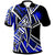 Nauru Polo Shirt Tribal Flower Special Pattern Blue Color Unisex Blue - Polynesian Pride