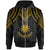 Nauru Custom Zip up Hoodie Polynesian Armor Style Gold Unisex Gold - Polynesian Pride