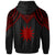 Nauru Custom Hoodie Polynesian Armor Style Red - Polynesian Pride