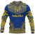 Nauru Polynesian Chief Hoodie Unisex Blue-Yellow - Polynesian Pride