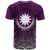 Nauru T Shirt Circle Pattern Purple - Polynesian Pride