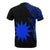 Nauru Custom T Shirt Micronesian Pattern Blue Style - Polynesian Pride