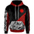 Nauru Custom Hoodie Polynesian Diagonal Pattern Red Unisex Red - Polynesian Pride