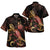 New Caledonia Short Sleeve Shirt - Custom New Caledonia Pride With Polynesian Turtle Blooming Hibiscus Gold Unisex Gold - Polynesian Pride