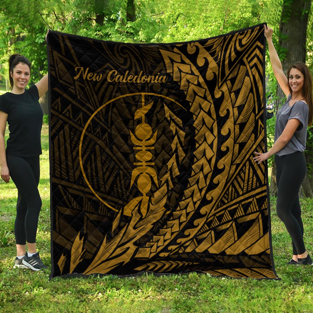 New Caledonia Premium Quilt - Wings Style Black - Polynesian Pride