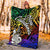 New Caladonia Premium Blanket - Rainbow Polynesian Pattern - Polynesian Pride