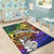 New Caledonia Custom Personalised Area Rug - Rainbow Polynesian Pattern - Polynesian Pride