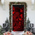 New Caledonia Door Cover Turtle Hibiscus Red - Polynesian Pride