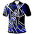 New Caledonia Polo Shirt Tribal Flower Special Pattern Blue Color Unisex Blue - Polynesian Pride