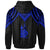 New Caledonia Custom Hoodie Polynesian Armor Style Blue - Polynesian Pride