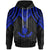 New Caledonia Custom Hoodie Polynesian Armor Style Blue Unisex Blue - Polynesian Pride