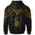 New Caledonia Custom Hoodie Polynesian Armor Style Gold - Polynesian Pride