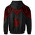 New Caledonia Custom Hoodie Polynesian Armor Style Red - Polynesian Pride