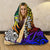 New Caledonia Hooded Blanket - Rainbow Polynesian Pattern - Polynesian Pride