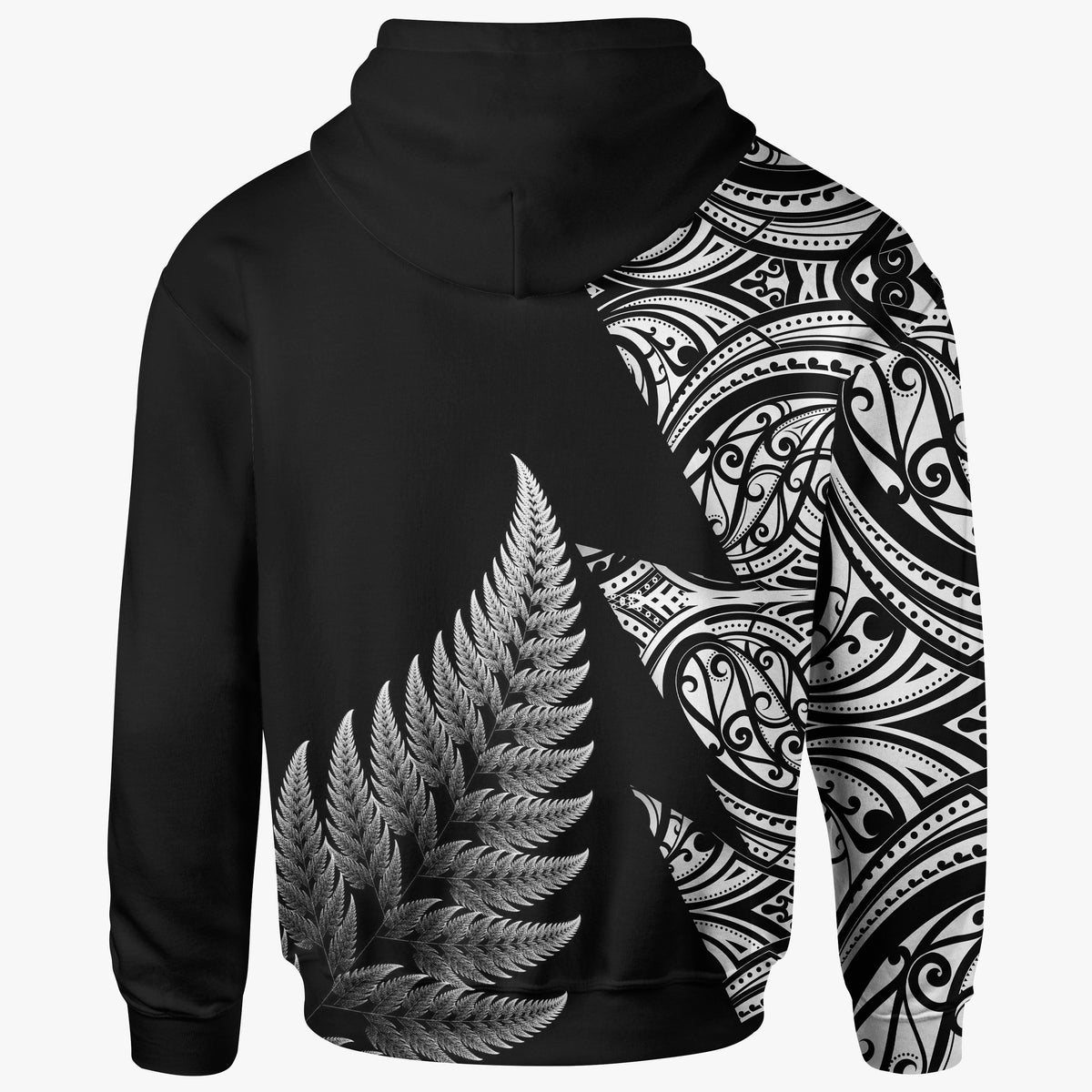 New Zealand Rugby Hoodie - Aotearoa Maori Style - Polynesian Pride