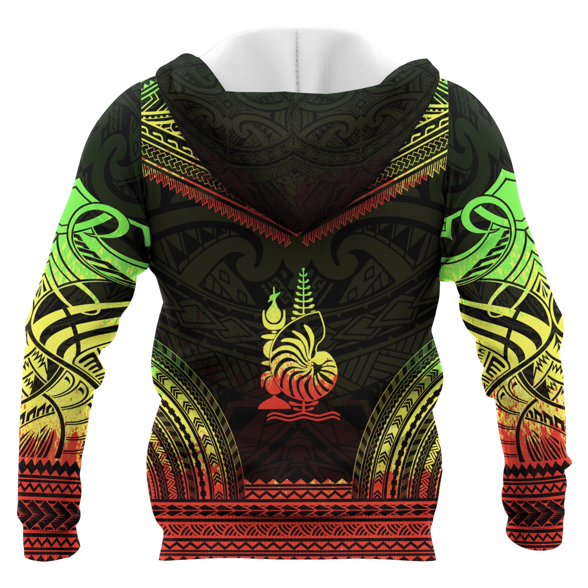 New Caledonia Polynesian Chief Custom Hoodie Reggae Version Unisex Reggae - Polynesian Pride