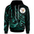 Niue Hoodie The Flow of The Ocean Unisex Green - Polynesian Pride