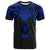 Niue T Shirt Polynesian Armor Style Blue Unisex Blue - Polynesian Pride