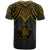 Niue T Shirt Polynesian Armor Style Gold - Polynesian Pride