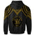 Niue Hoodie Polynesian Armor Style Gold - Polynesian Pride