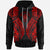 Niue Hoodie Polynesian Lion Head Red Style Unisex Red - Polynesian Pride